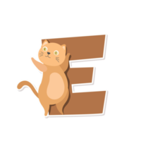 Katzen-Alphabet-Cartoon png