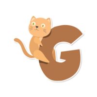 cat alphabet cartoon png