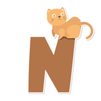 cat alphabet cartoon png