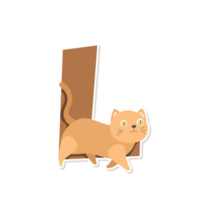 cat alphabet cartoon png