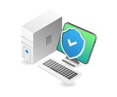 Personal computer data security vector