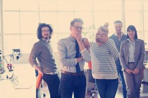 Portrait of a business team At A Meeting photo