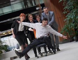 business people group have fun photo