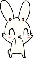 cute cartoon rabbit vector