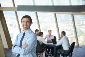 portrait of handosme business man photo