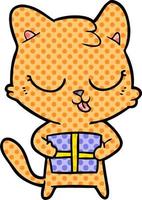 cute cartoon cat vector