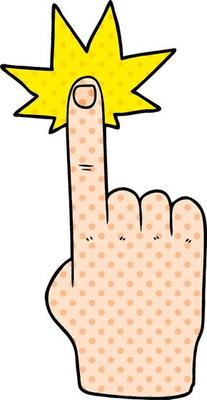 cartoon pointing hand