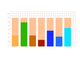 objet coloré en sept étapes pour le modèle d'infographie. png