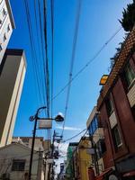 Osaka, Japan on April 10, 2019. The street situation of a residential area in Osaka which has a very calm atmosphere despite being densely packed with buildings.