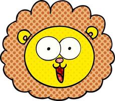 cartoon lion face vector