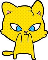 cute cartoon cat vector