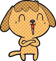 cute cartoon dog vector