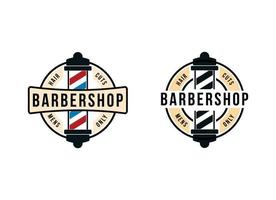 plantilla de diseño de logotipo de barbería vector