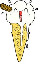 cartoon ice cream vector