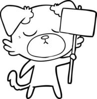 cute cartoon dog vector