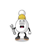 Character Illustration of bowling pin with 404 error vector