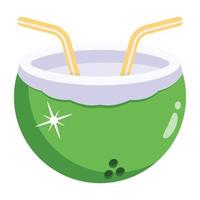 Get this flat icon of juice vector