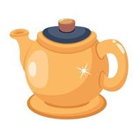 Get a glimpse of black tea flat icon vector