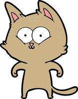 Vector cartoon cat