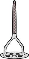 cartoon potato masher vector