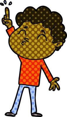 cartoon man pouting