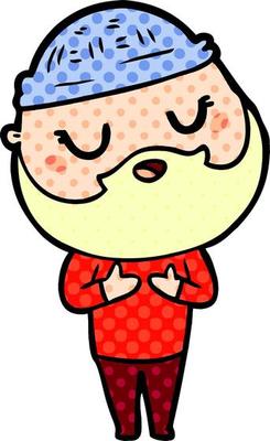 cartoon man with beard