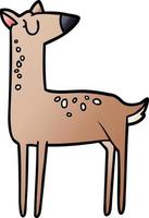 Vector cartoon deer
