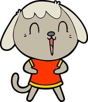 cute cartoon dog vector