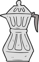 cartoon espresso pot vector