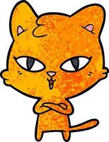 cartoon doodle character cat vector