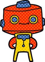 cartoon doodle character robot vector