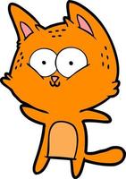 Vector cartoon cat