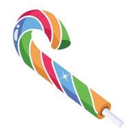 An icon of lollipop flat design vector