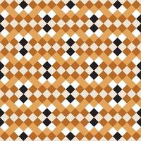 Seamless geometric pattern on beige with brown, black and white rhombs. Perfect for bedding, tablecloth, oilcloth or scarf textile design. vector