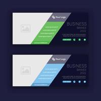 Abstract banner design web template set, Horizontal header web banner. Modern Gradient cover header background for website design, Social Media Cover ads banner, flyer, invitation card vector