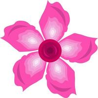 Mandevilla flower vector illustration for graphic design and decorative element