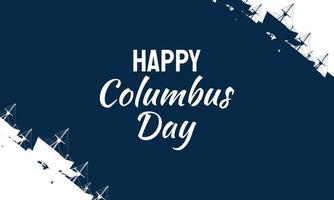 Columbus Day Background Design. vector