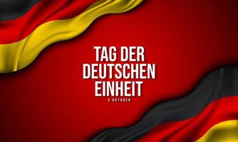 German Unity Day Background Design. vector