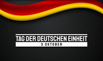 German Unity Day Background Design. vector