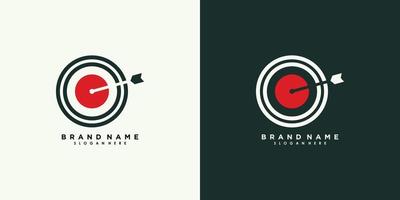 arrow logo design vector with creative unique concept