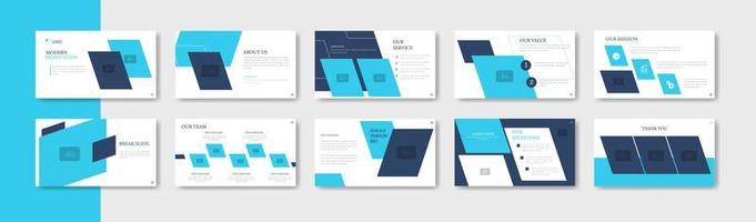 Business presentation slide template design. Minimalis, modern and keynote vector illustration