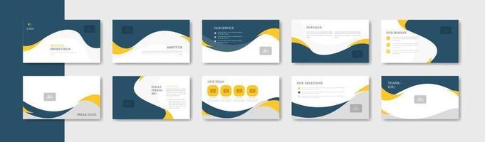 Business presentation slide template design. Minimalis, modern and keynote vector illustration
