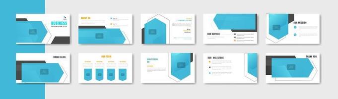 Business presentation slide template design. Minimalis, modern and keynote vector illustration