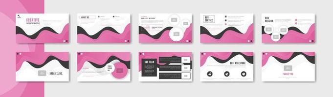 business minimalist modern presentation template design vector