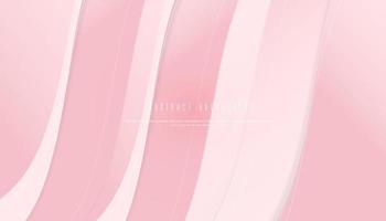 abstract wave background with soft pink color template vector