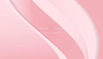 abstract wave background with soft pink color template vector