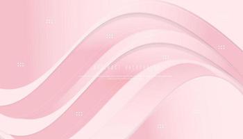 abstract wave background with soft pink color template vector