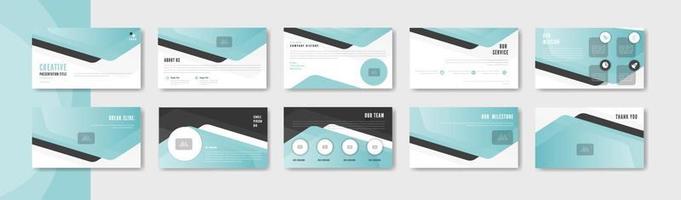 business minimalist modern presentation template design vector