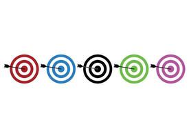 dartboard vector design illustration isolated on white background