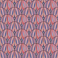 onda abstracta en papel tapiz de estilo patchwork. mosaico patrón geométrico sin fisuras. ornamento decorativo de líneas abstractas. vector